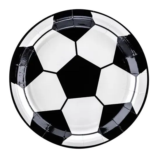 6 Pappteller "Fußball"