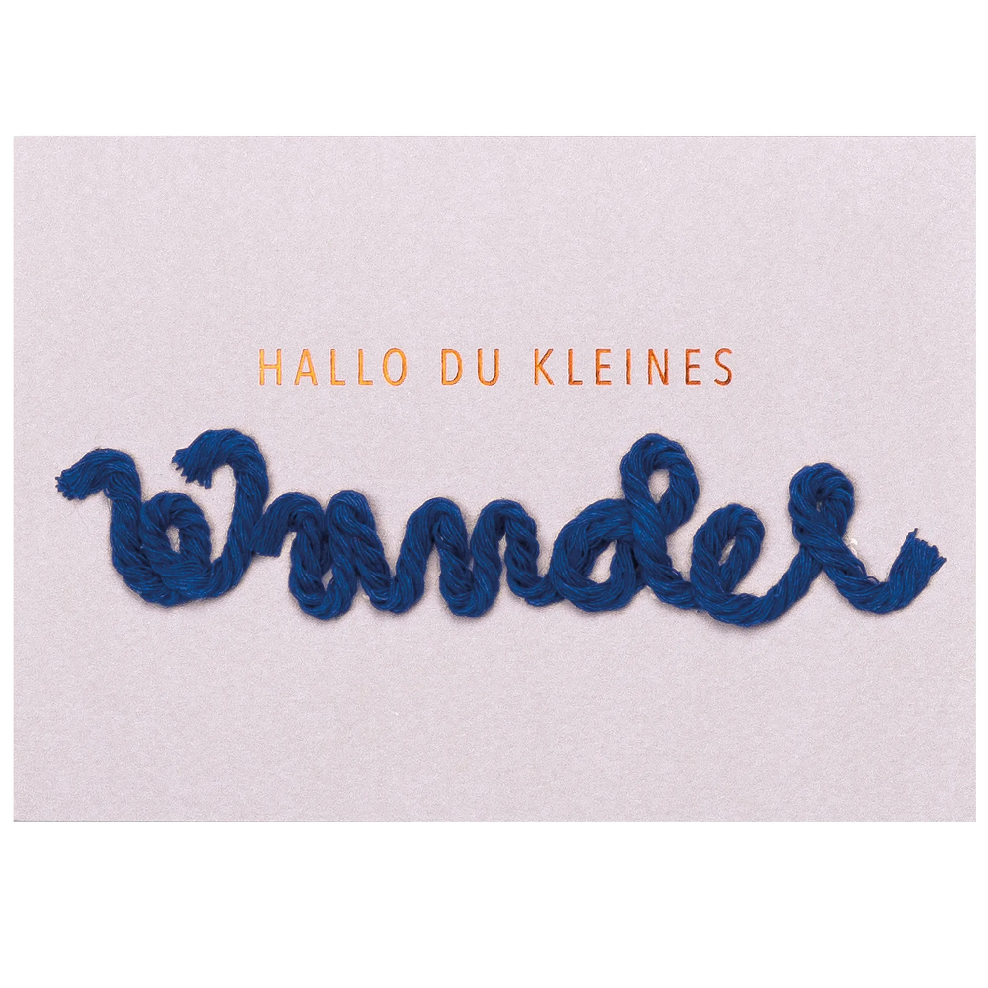 Räder Design - Kordelkarte "Hallo Du kleines Wunder"