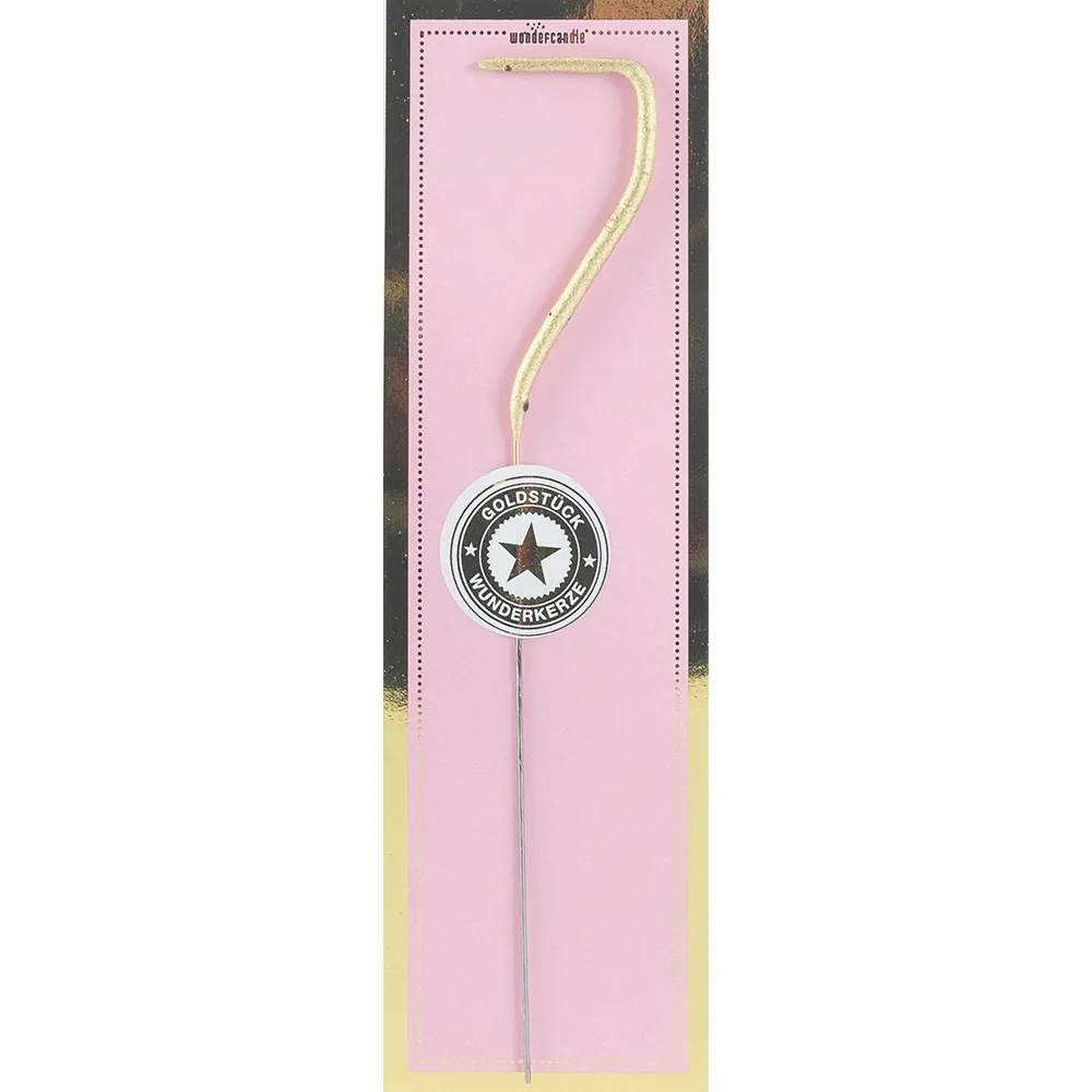Wunderkerze Zahl 7 Gold
