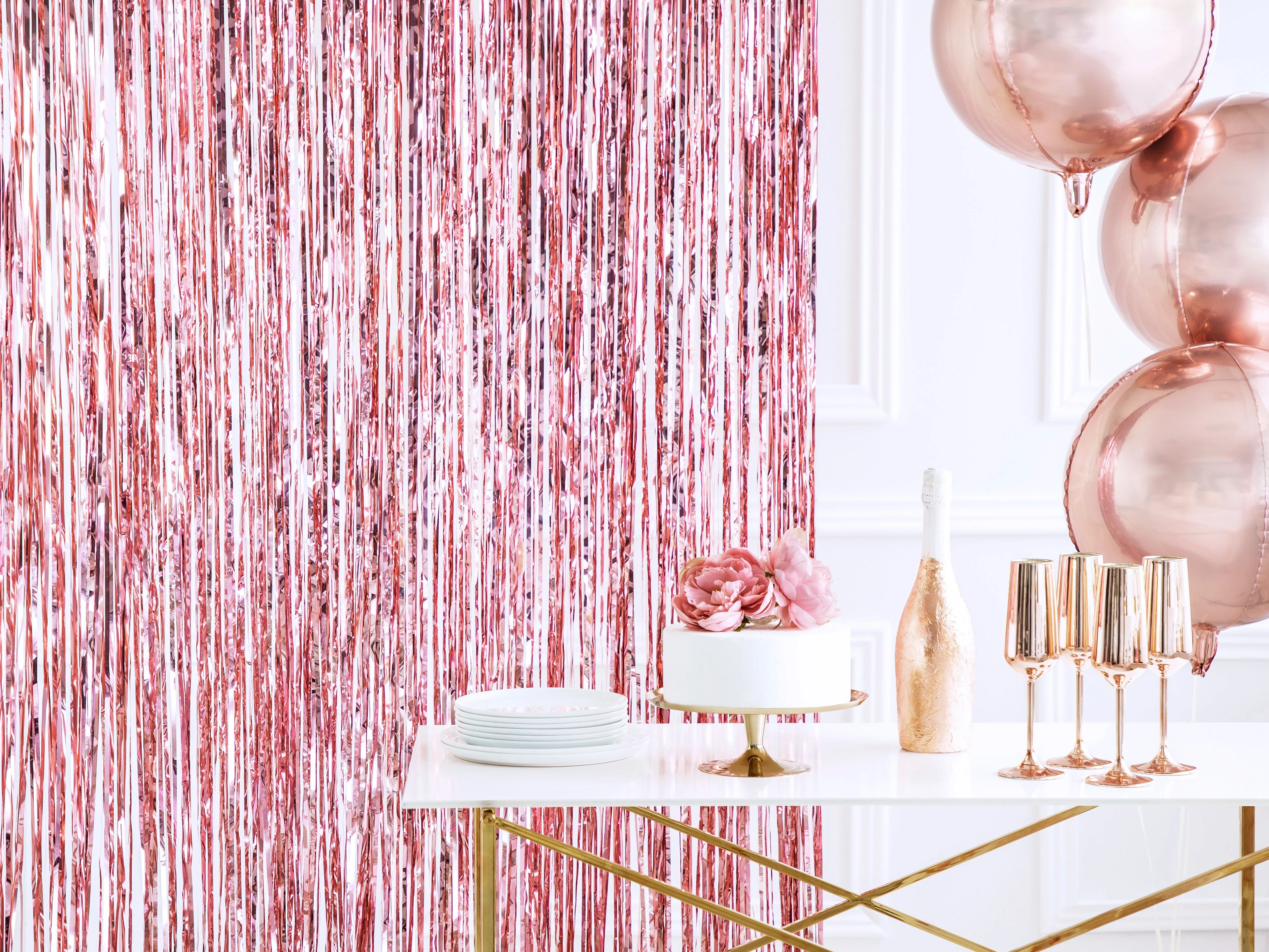 Dekovorhang Roségold