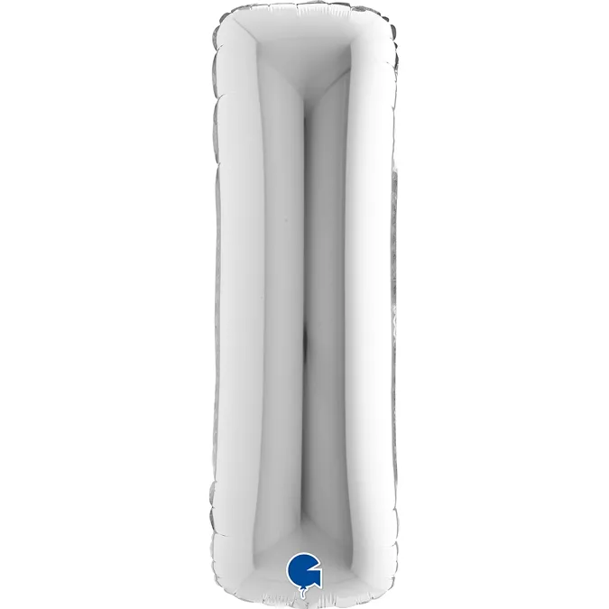 Folienballon Buchstabe I Silber 100cm