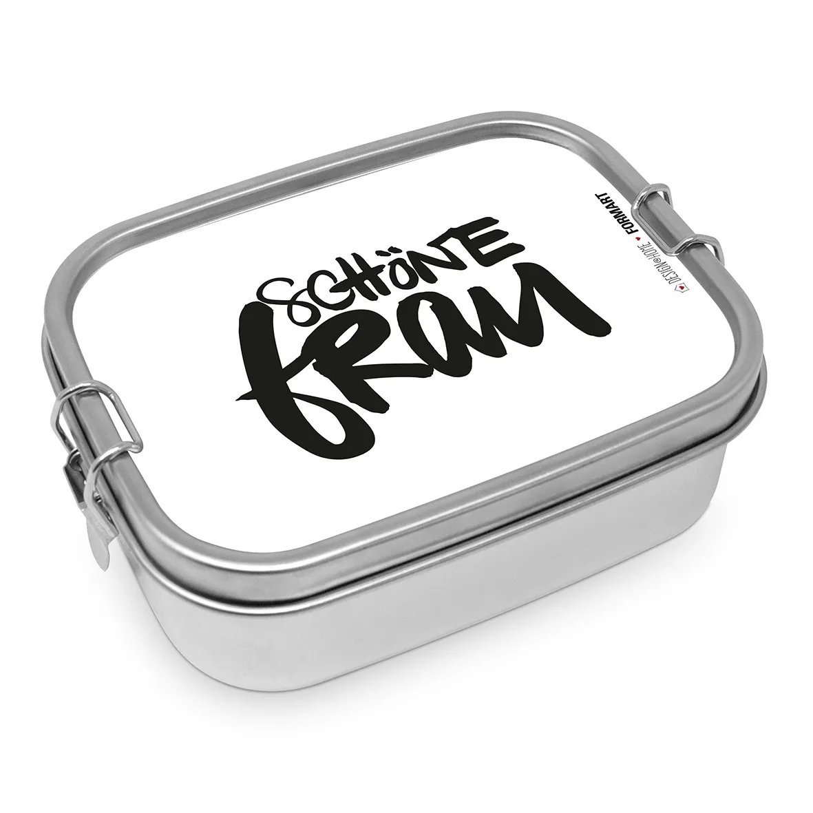 Edelstahl Lunchbox "Schöne Frau"