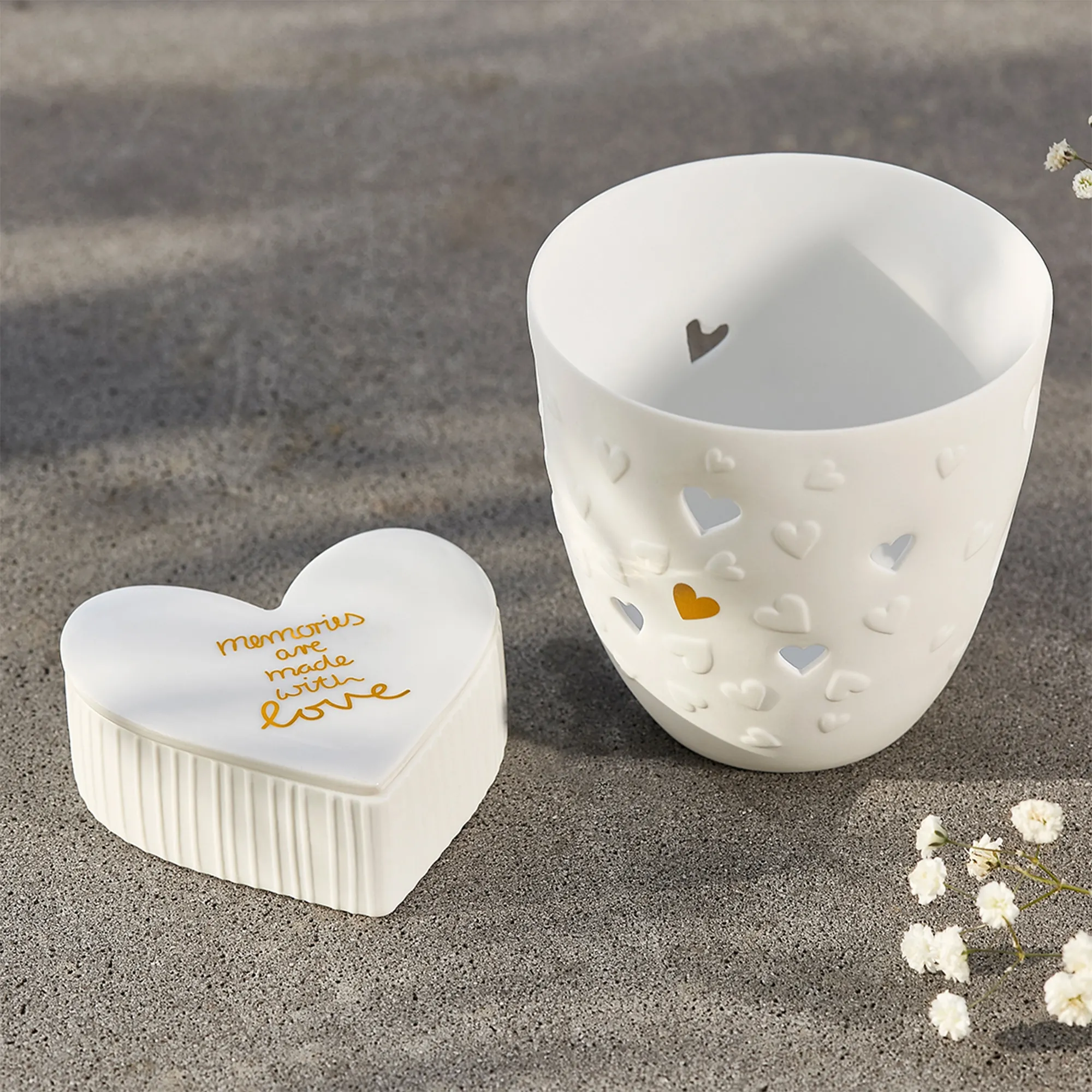 Räder Design - Poesielicht "Goldene Herzen"