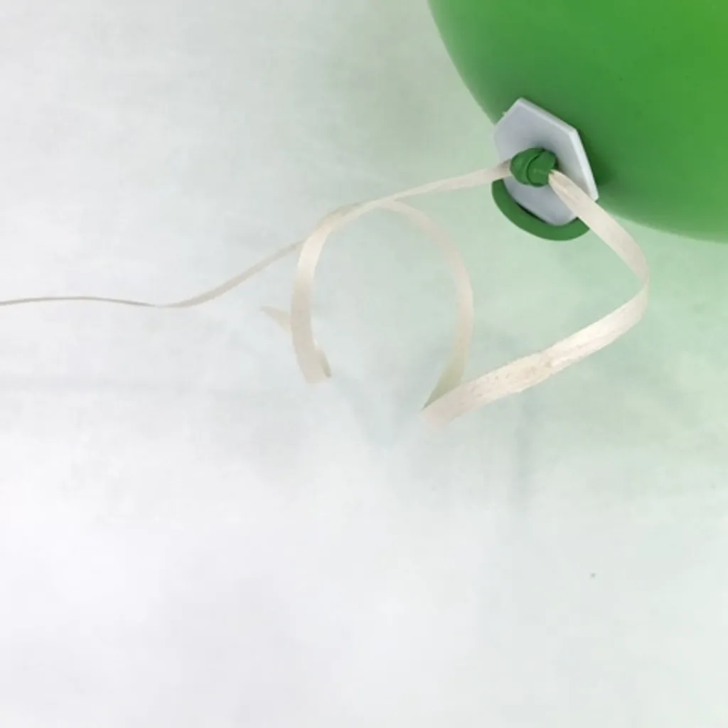 balloon, grün, schnur, knoten, ventil