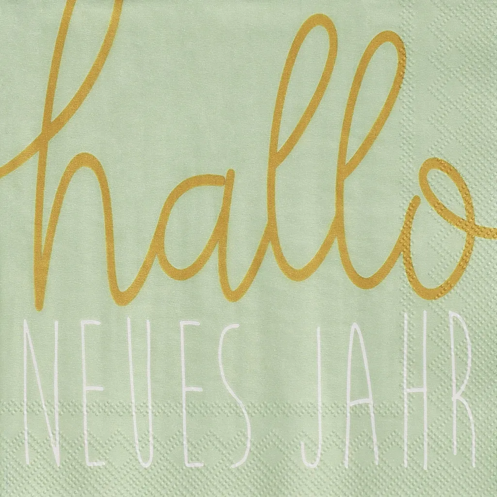 Räder Design - 20 Cocktailservietten "Hallo Neues Jahr"