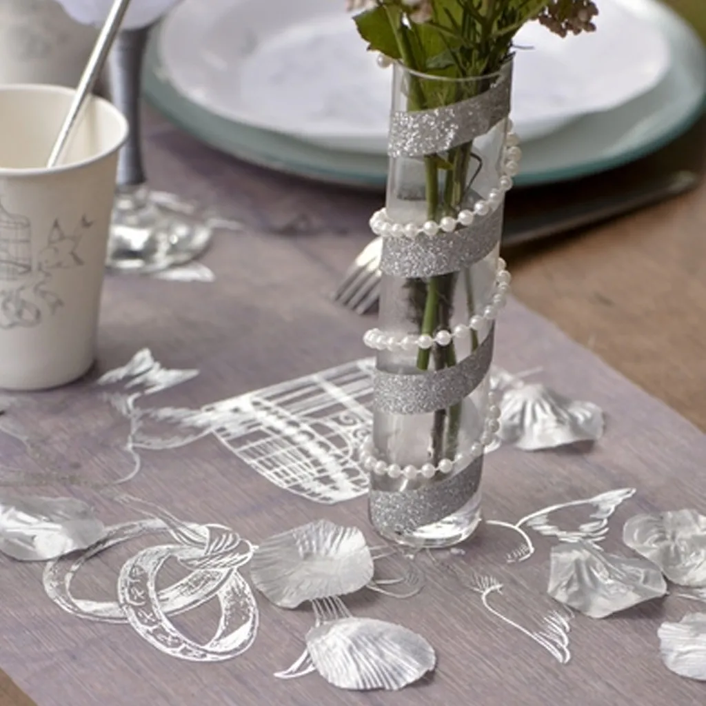 Rosenblätter Silber