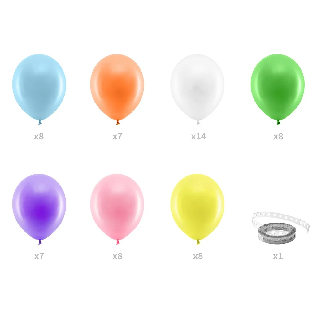 DIY Ballongirlande "Regenbogen" 2 m