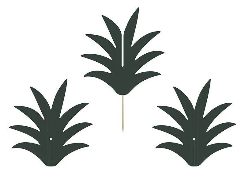 Aloha - 6 3D-Ananas-Cupcake-Topper
