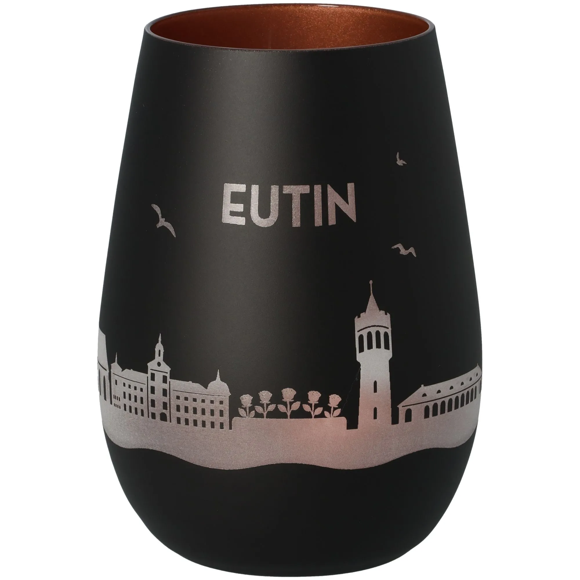 Windlicht Skyline Eutin Schwarz/Bronze