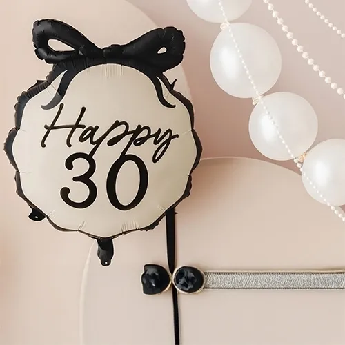 balloon, Happy 30, 30th birthday, celebration, balloon decor
