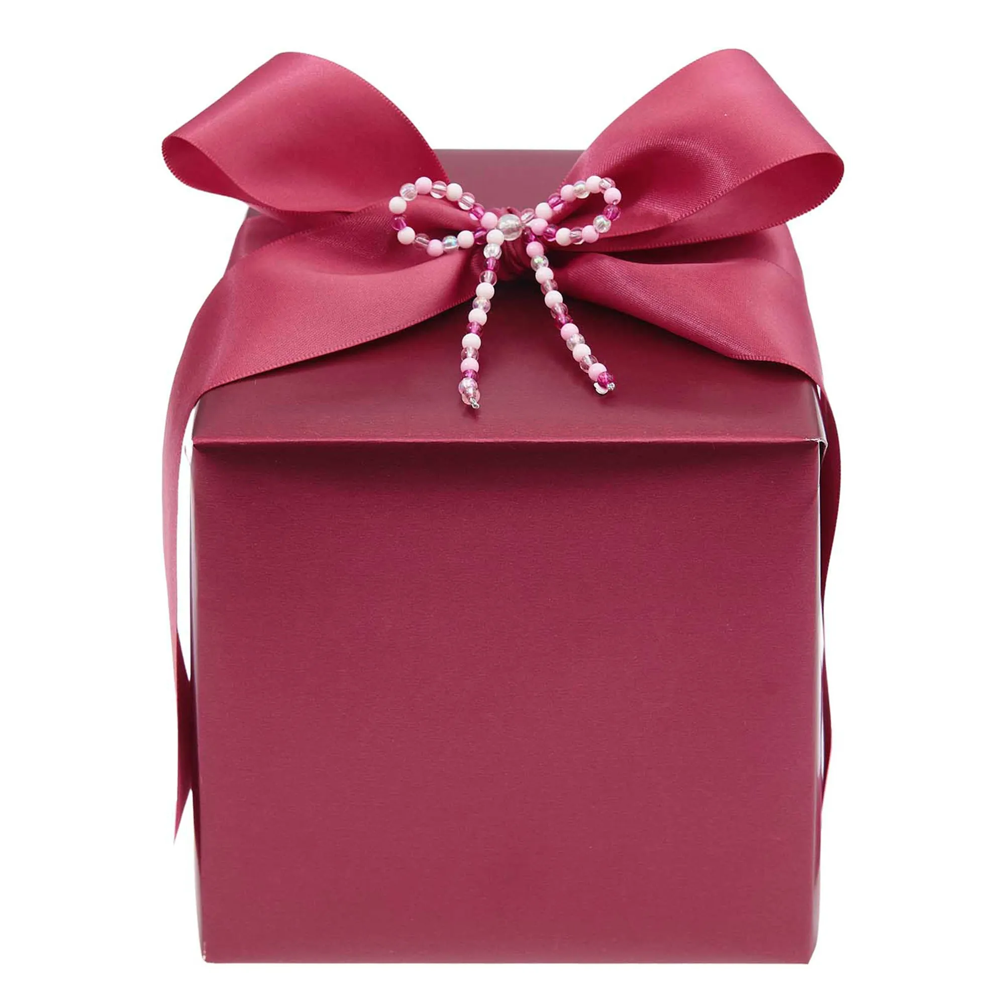 Geschenkpapier auf Rolle, Metallic Rot Matt 2m