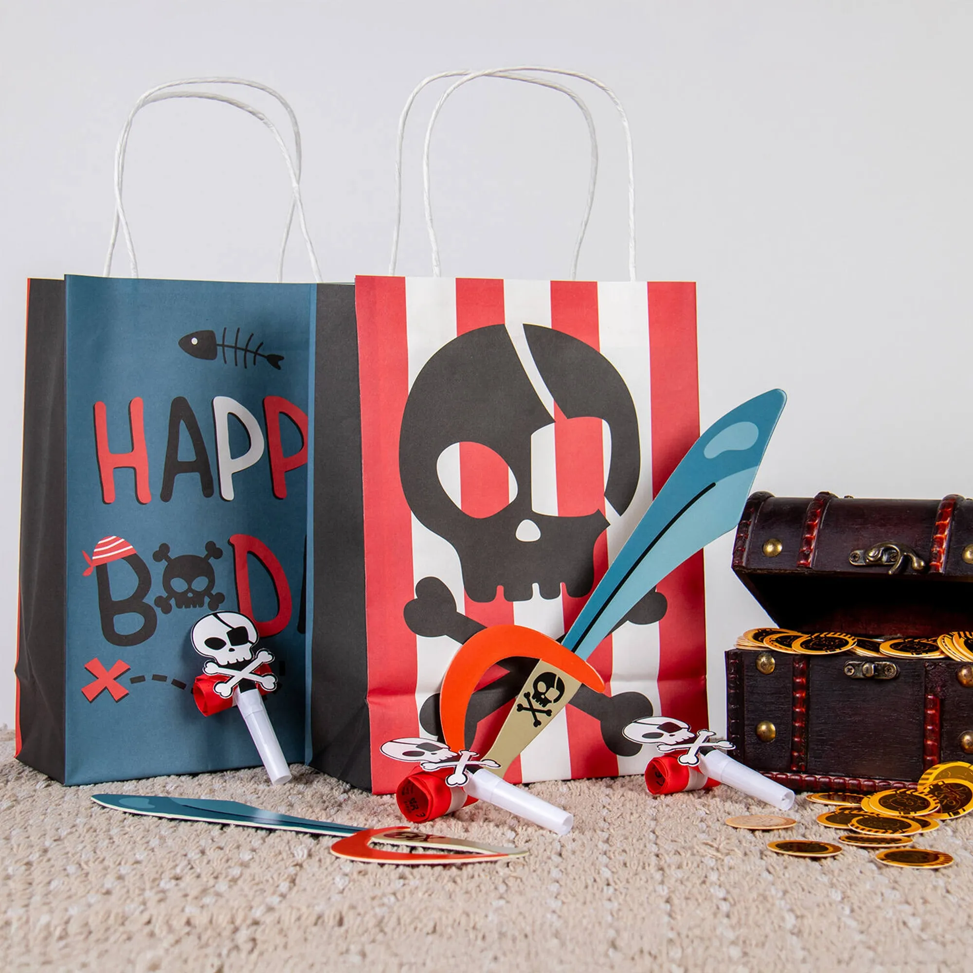 6 Geschenktüten "Piraten"