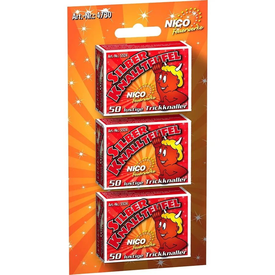 Silvester - Knallteufel 3er Pack