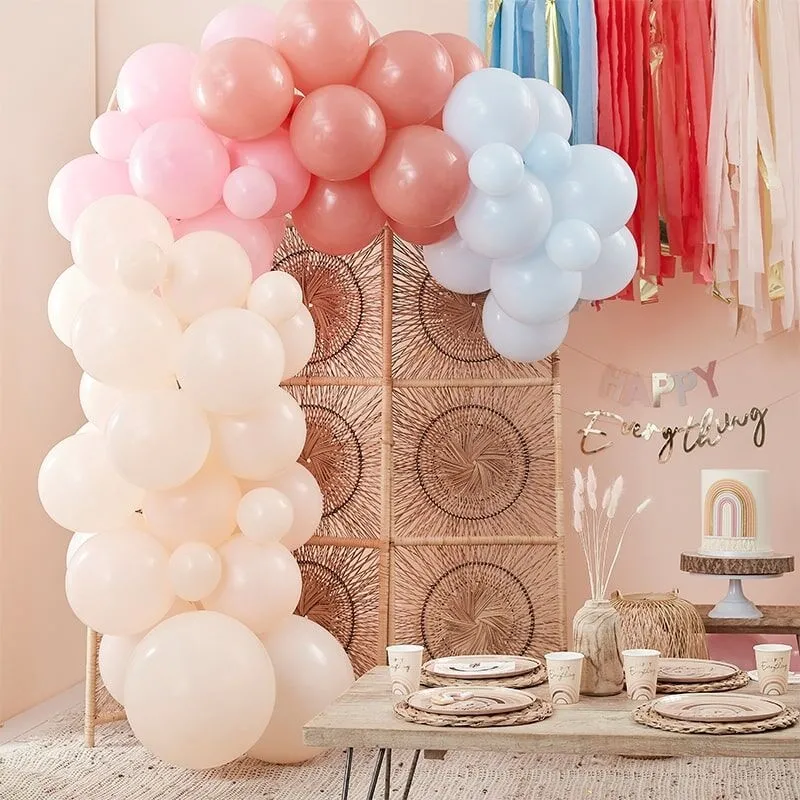 DIY Ballongirlande zum Selberbauen - Pastell-,  Blushtöne
