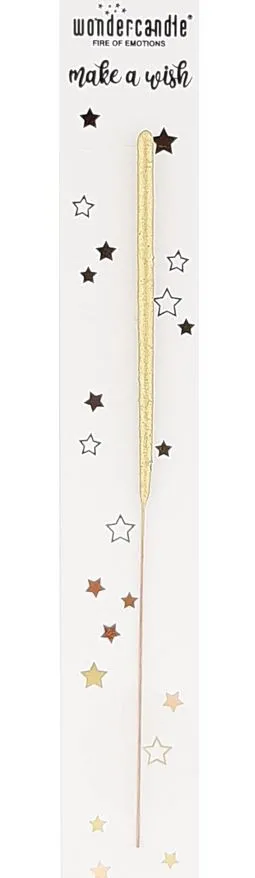 Wunderkerze "Make a Wish" Gold 18cm