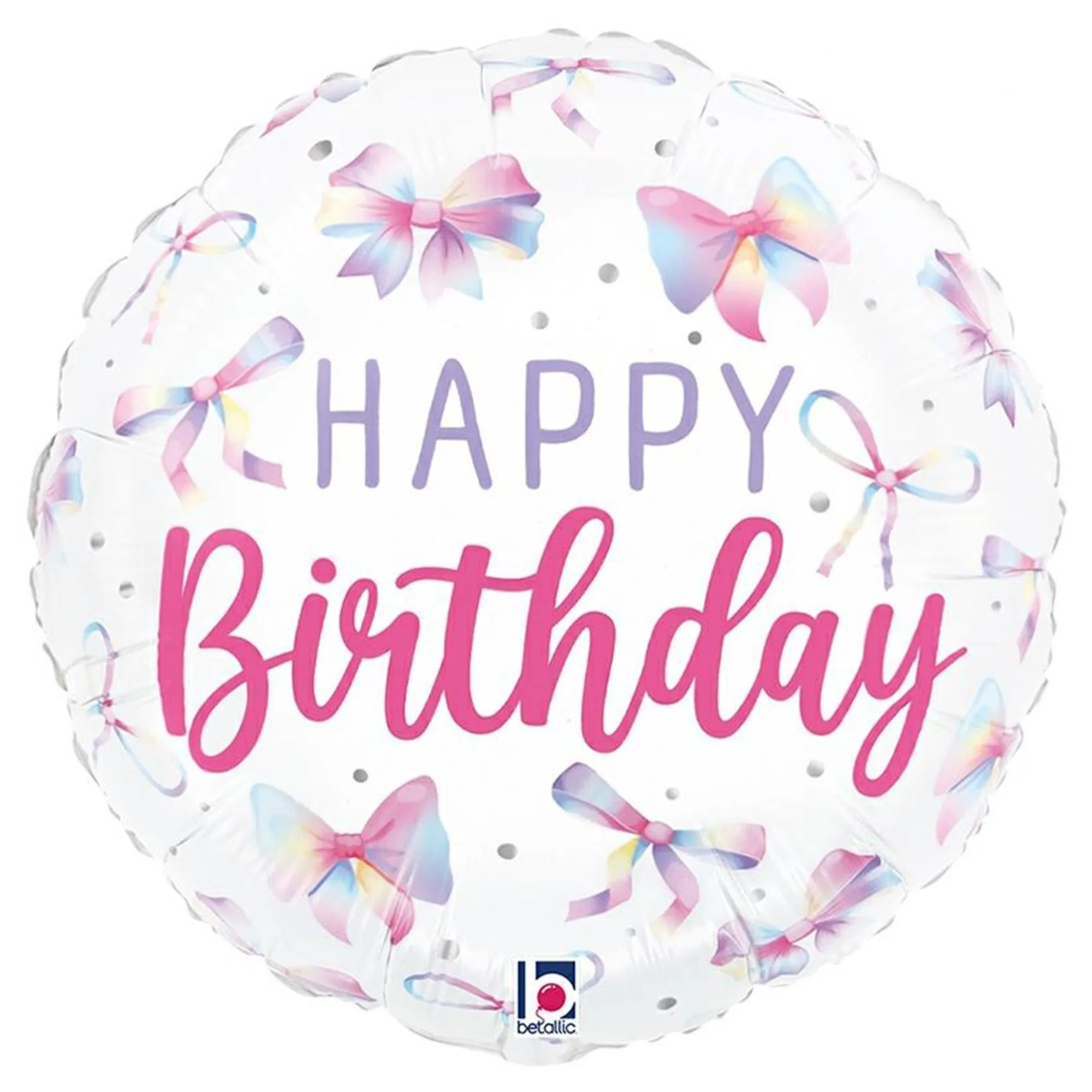 Ballon, Geburtstag, Happy Birthday, Rundballon, Bänder