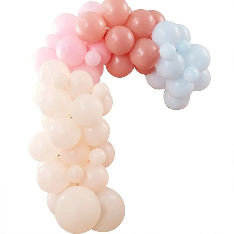 DIY Ballongirlande zum Selberbauen - Pastell-,  Blushtöne