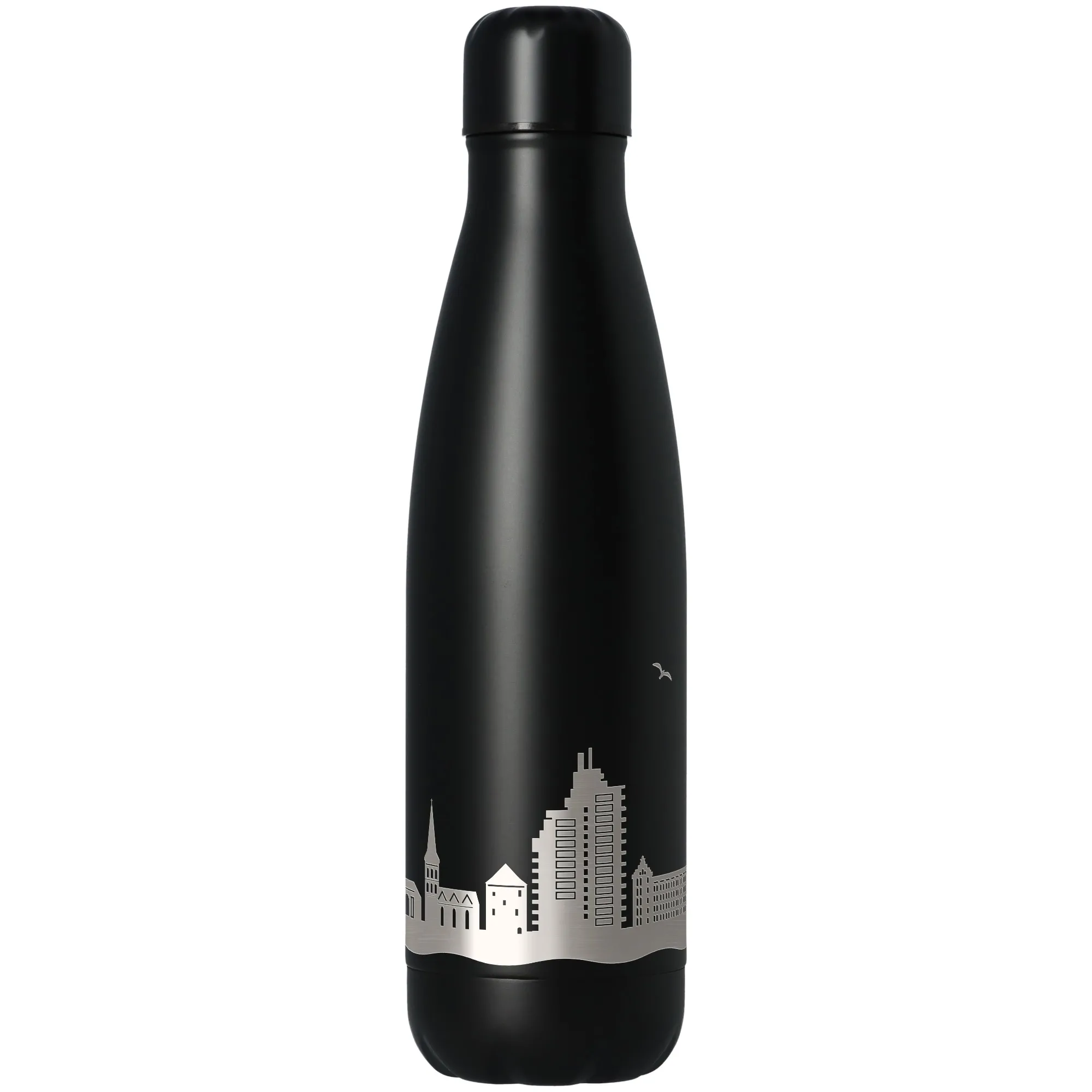 Trinkflasche Skyline Osnabrück Schwarz 500ml