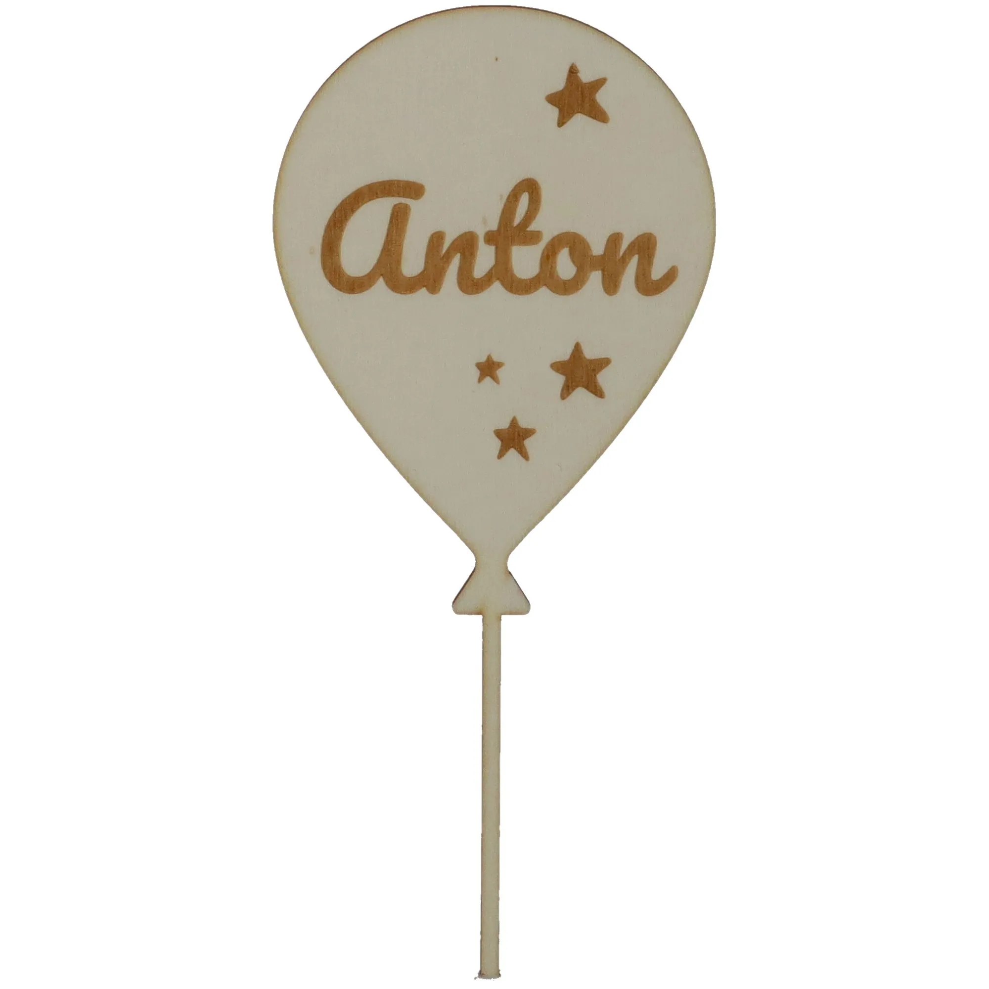 Cake Topper Ballon Stern Set Zahl 1