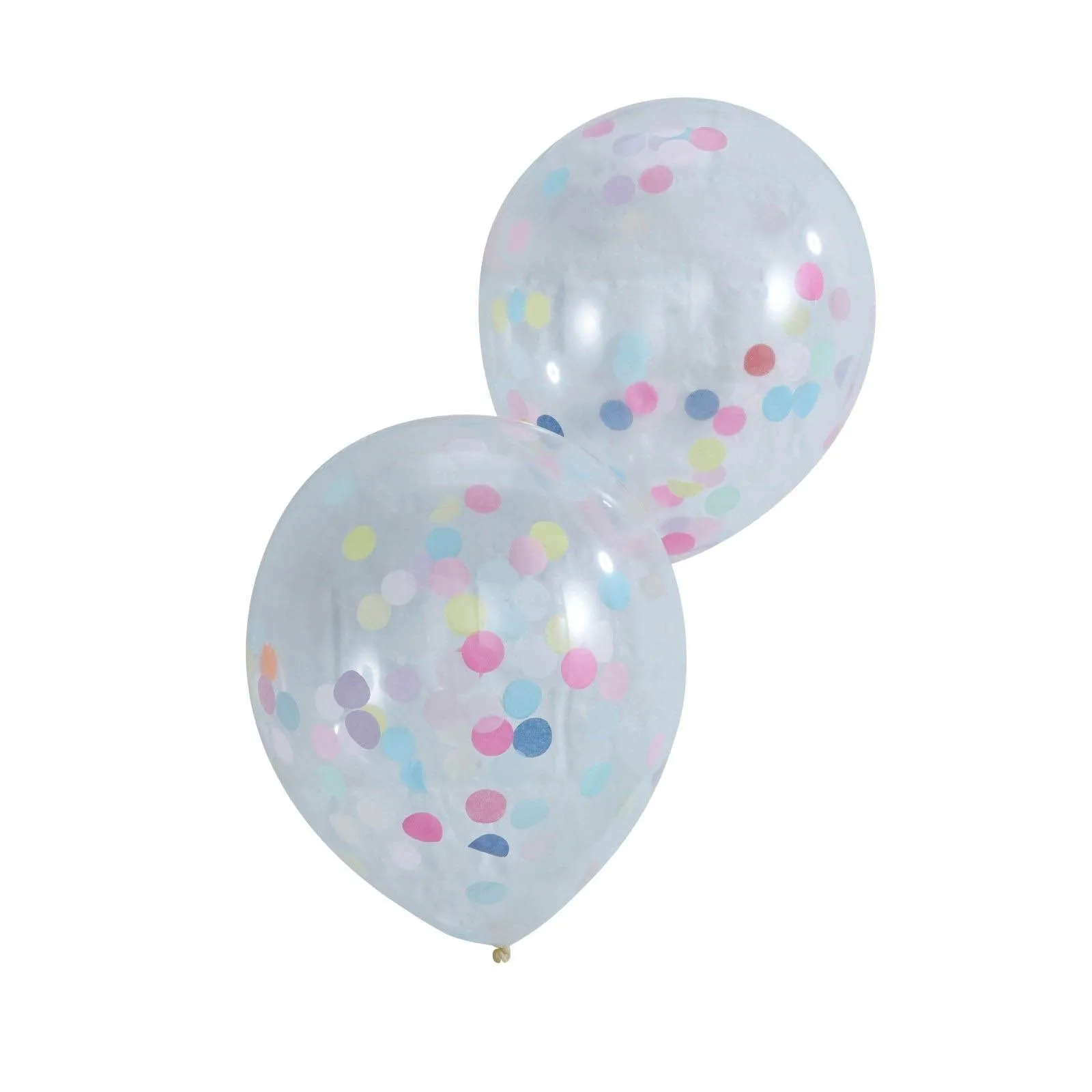 Pick and Mix - 5 Latexballons mit buntem Konfetti Ø 30cm