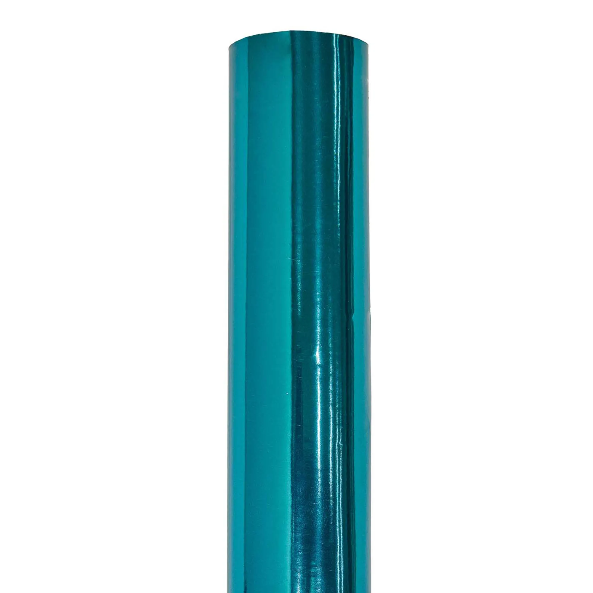 Geschenkpapier auf Rolle, Metallic Petrol Glänzend 2m