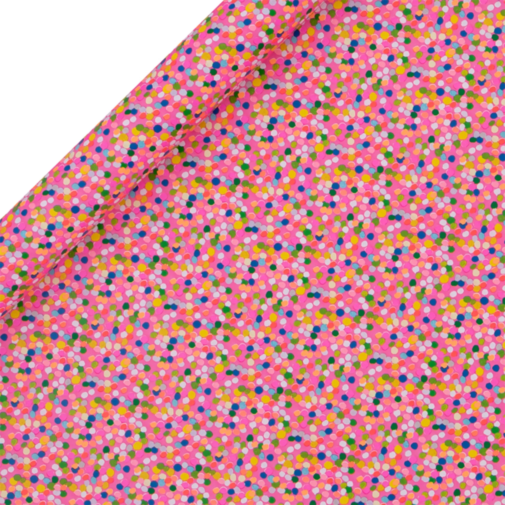 Geschenkpapier auf Rolle "Pink gepunktet" 4m