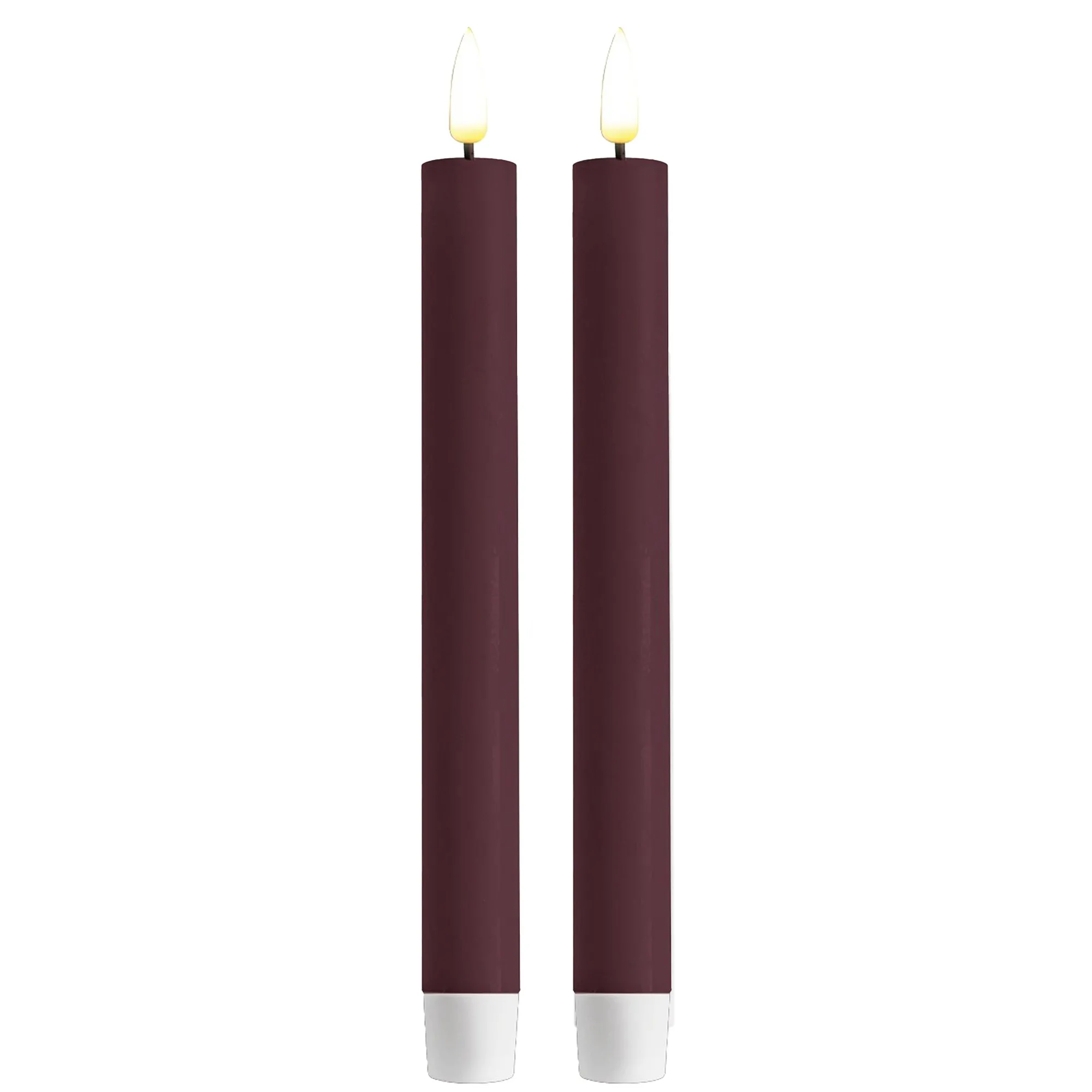 Deluxe - 2 LED Stabkerzen Violett, 24 cm