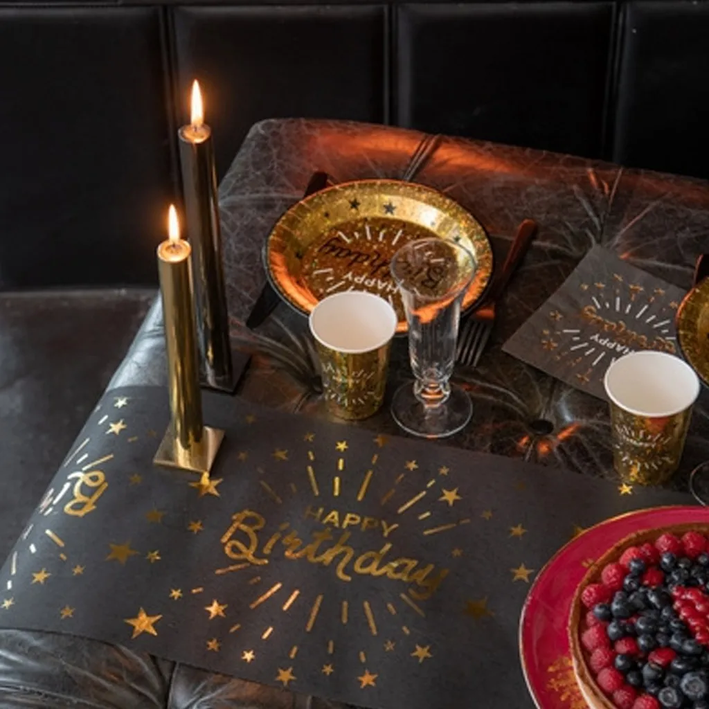 kerzen, tischdekoration, geschirr, geburtstag, dekoration