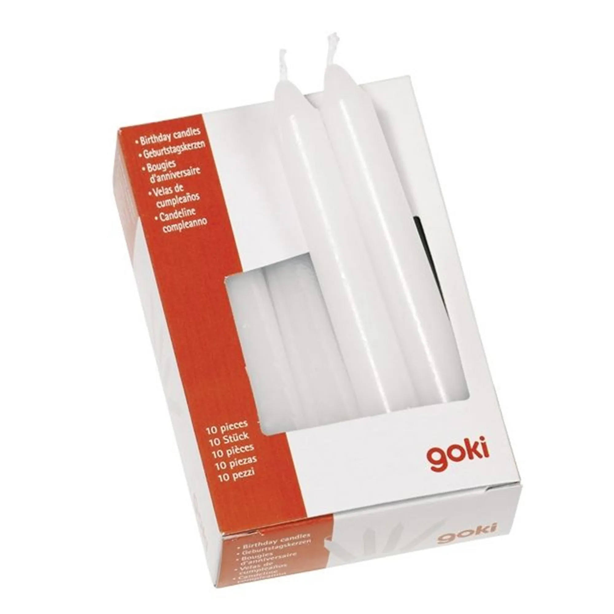 Goki - Geburtstagskerzen Set - Weiß
