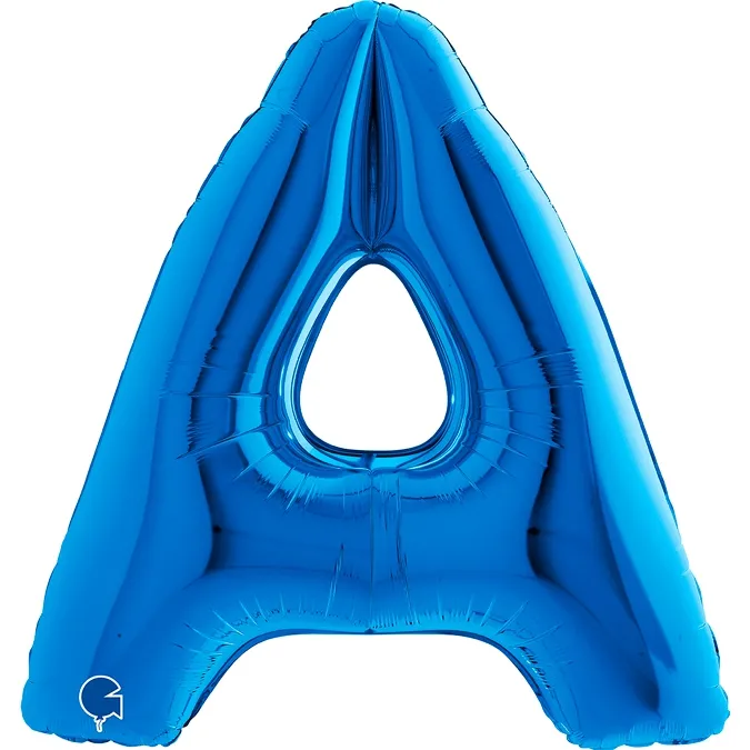 Folienballon Buchstabe A Blau 100cm