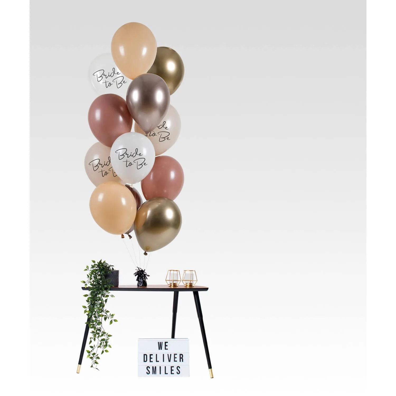 12 Latexballons im Set "Bride to be" Ø 33cm