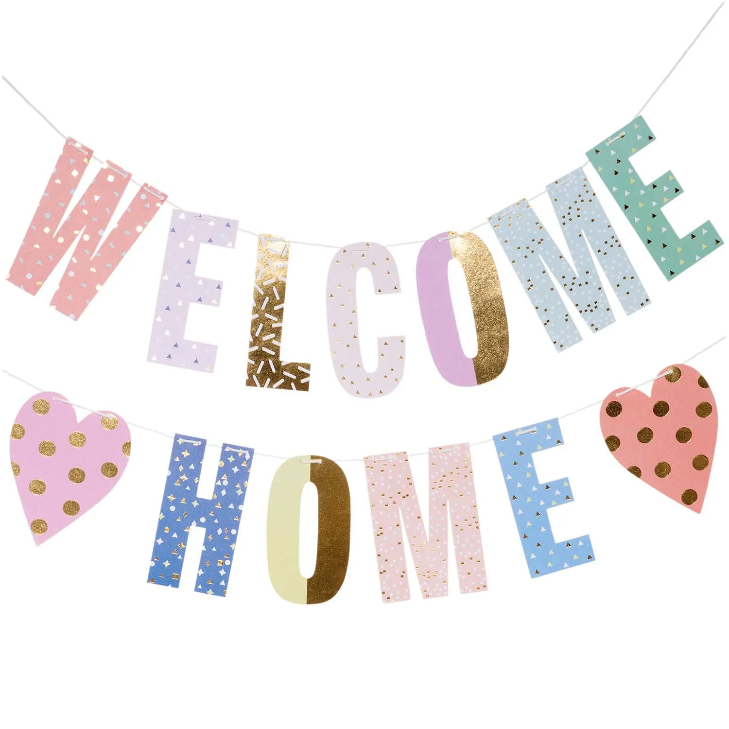 Girlande - "Welcome Home", Pastell