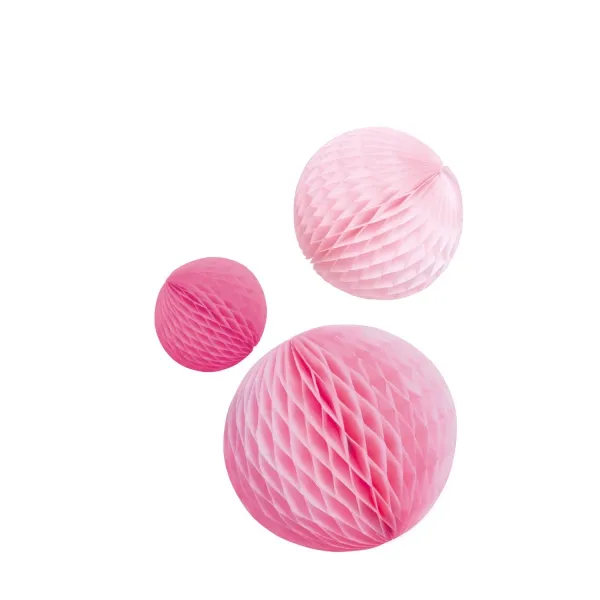 3 Wabenbälle, Rosa/Pink