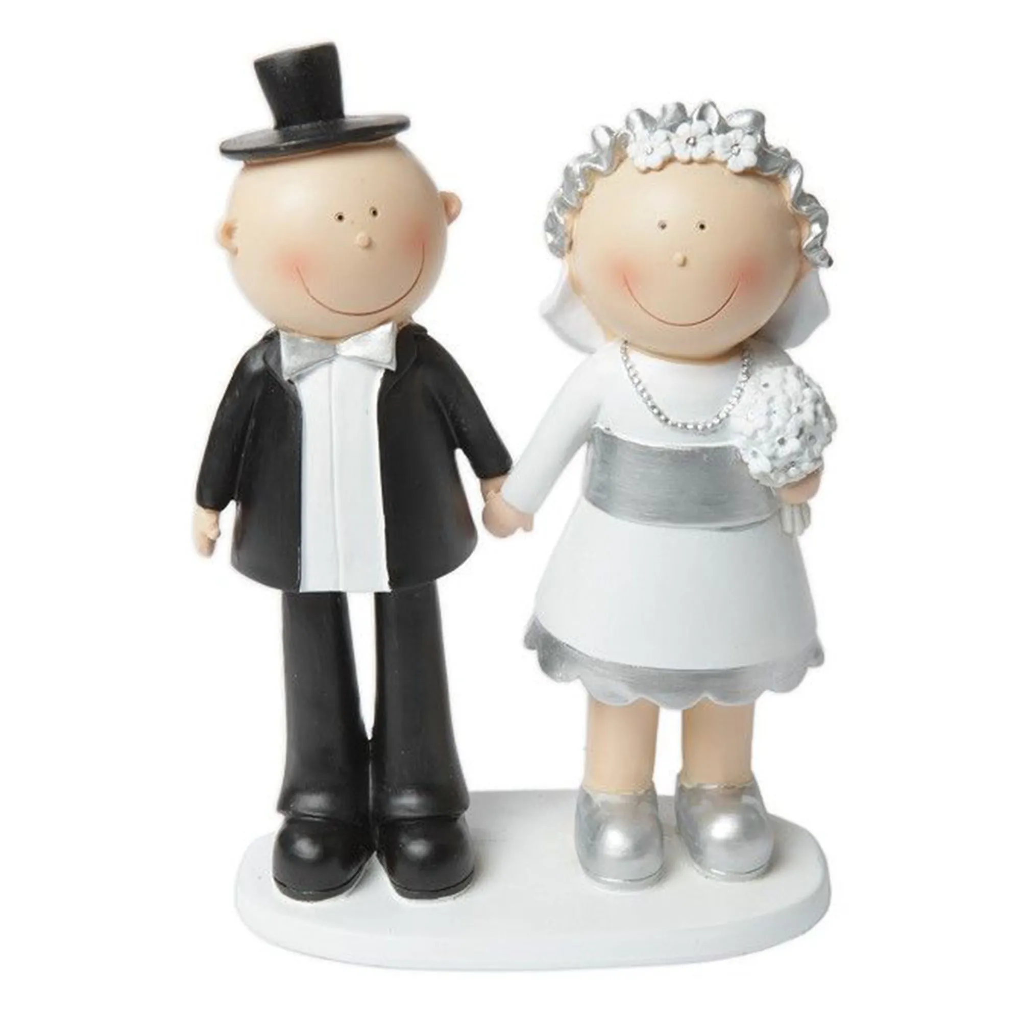 Figur "Hochzeitspaar Silberhochzeit"