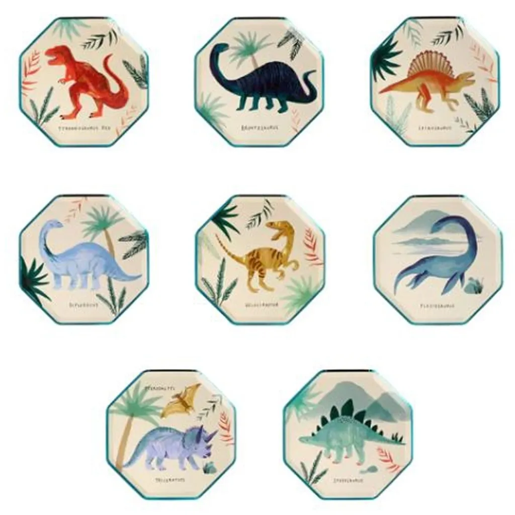 puzzle, dinosaurs, coasters, dino art, set of 9