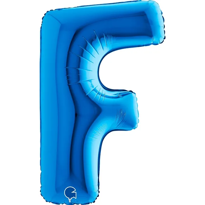Folienballon Buchstabe F Blau 100cm