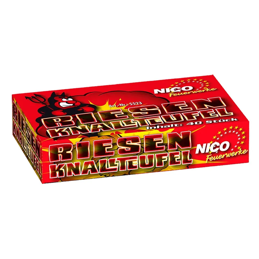 Silvester - Riesen-Knallteufel / Knallerbsen