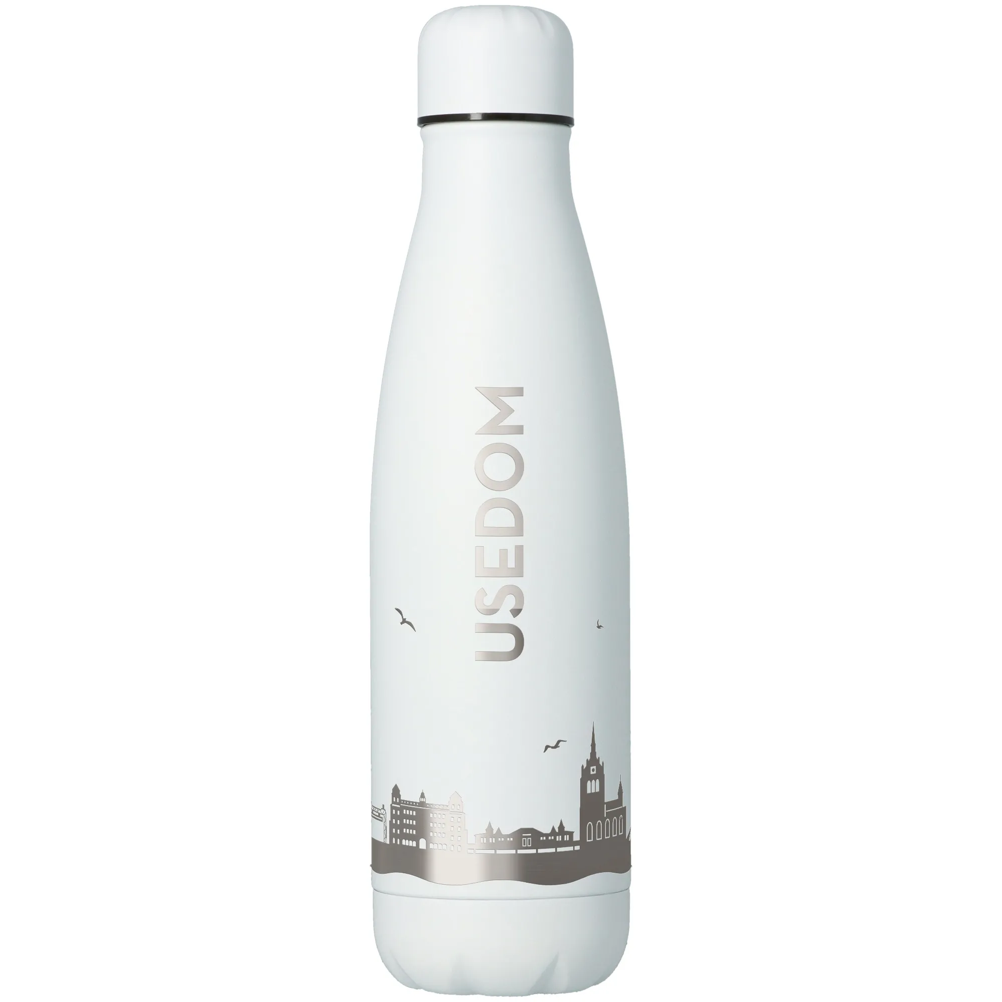 Trinkflasche Skyline Usedom Weiß 500ml