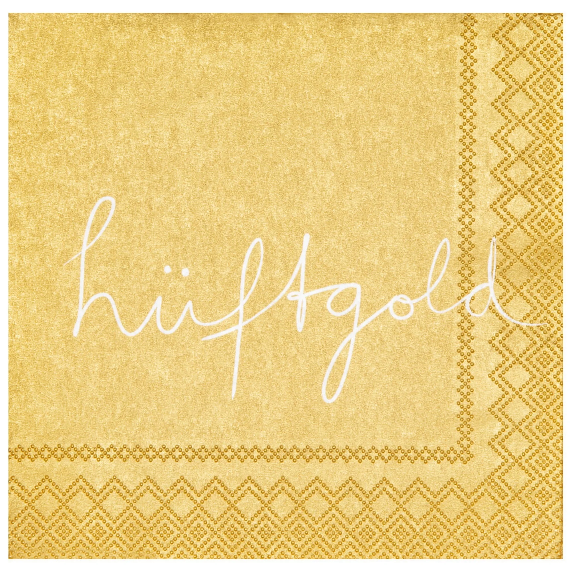 Räder Design - 20 Cocktailservietten "Hüftgold"