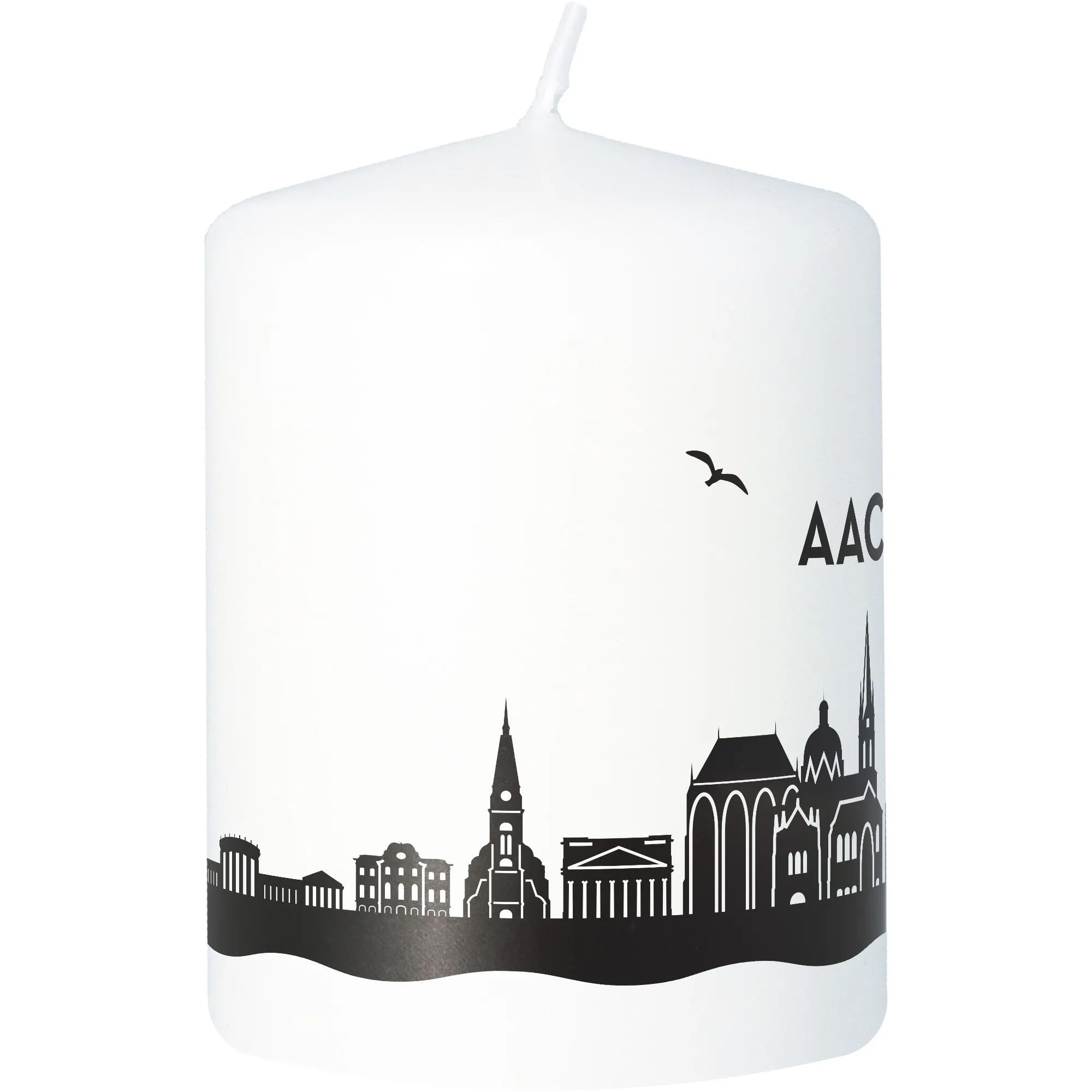 Kerzen, Votivkerze, Weiß, Stadt Silhouette, Küstenmotiv