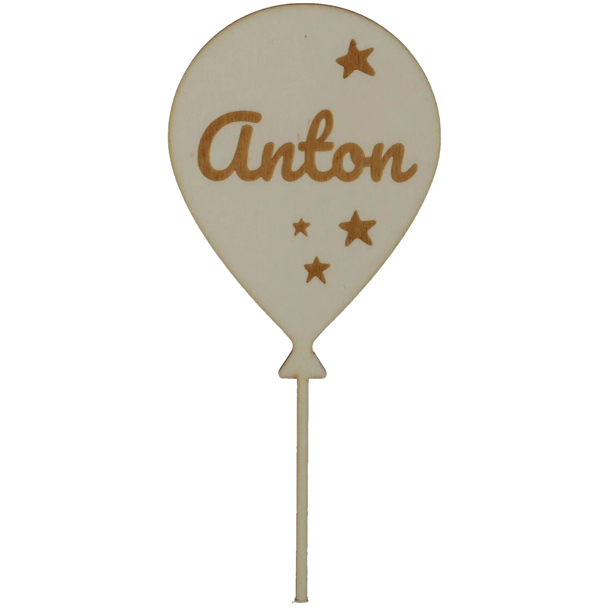 Cake Topper Ballon Stern Set Zahl 3