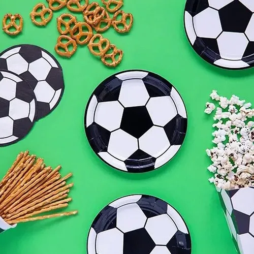 Fußball-Plate, Streuer/Servierplatte, Snacks, Decor, Teller mit Fußball-Muster