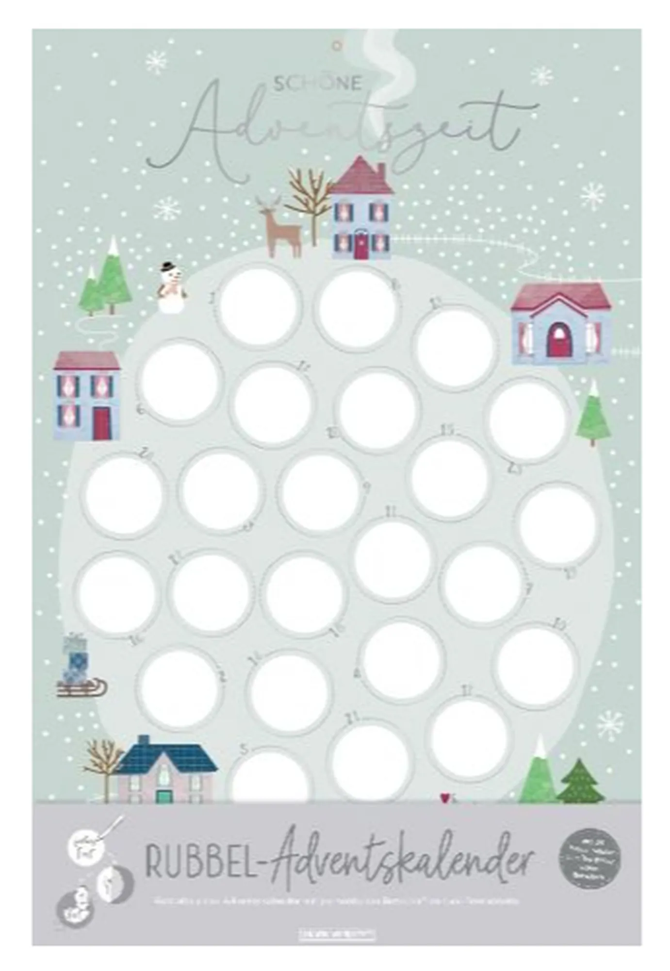Rubbel-Adventskalender "Schöne Adventszeit"