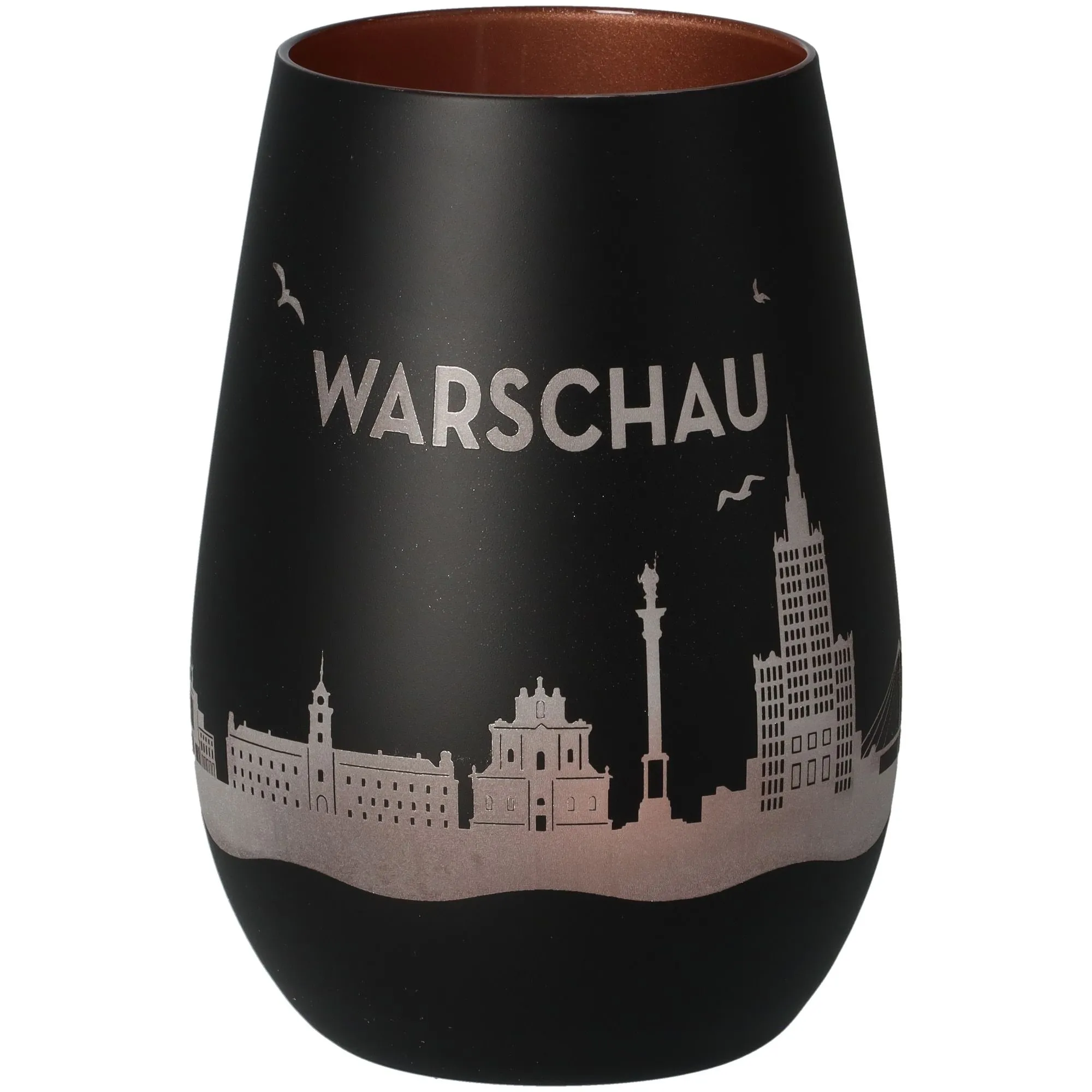 glas, becher, warschau, schwarz, silber