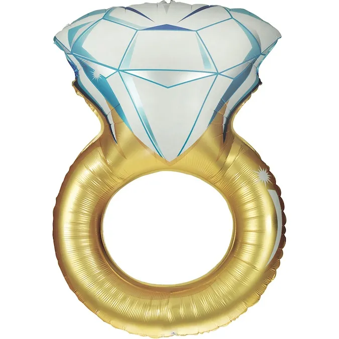 Folienballon Diamantring 94cm