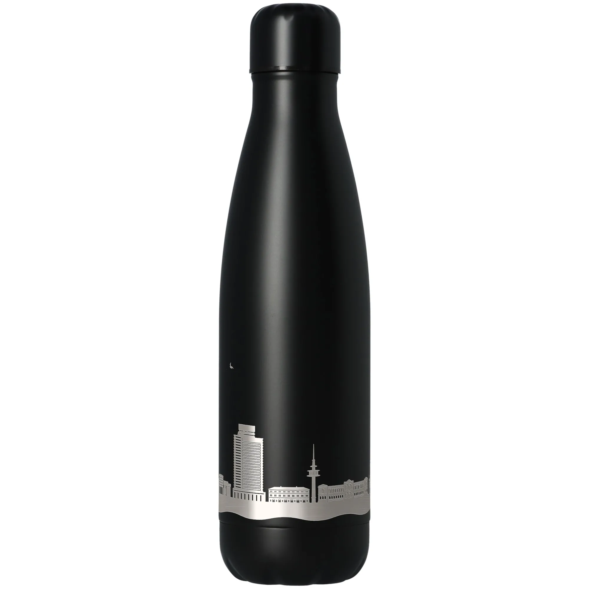 Trinkflasche Skyline Kaiserslautern Schwarz 500ml