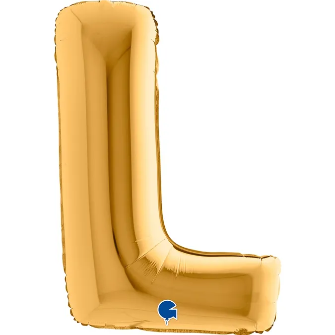 Folienballon Buchstabe L Gold 100cm