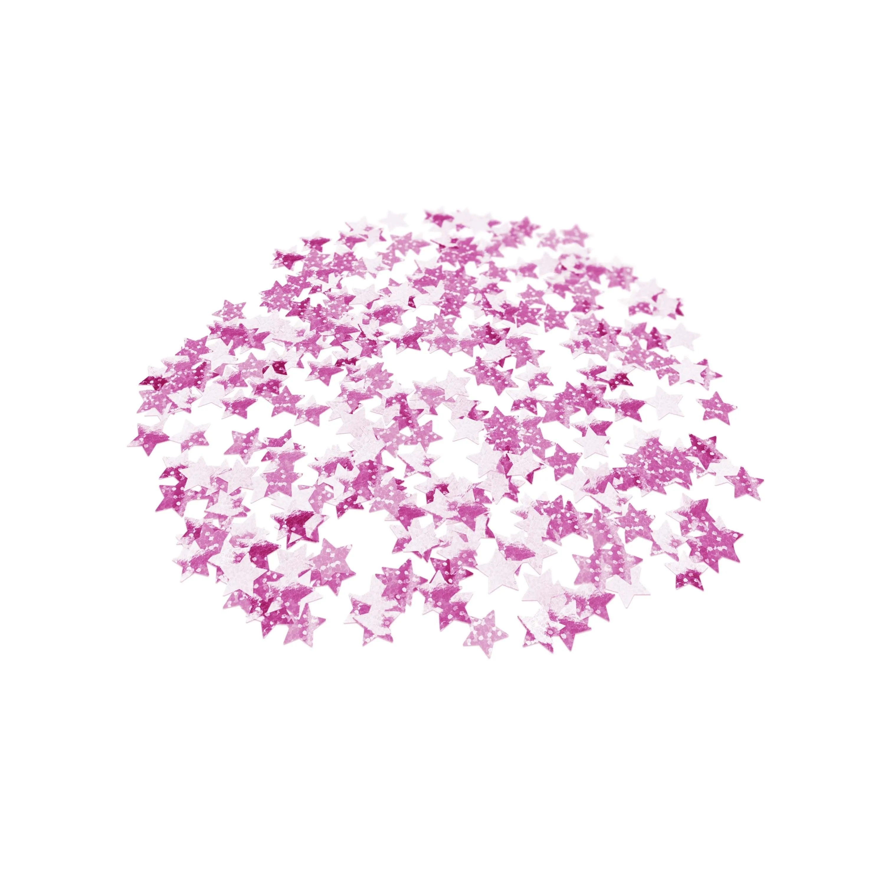 Folienkonfetti 1,7cm Stern 15g Holo Pink