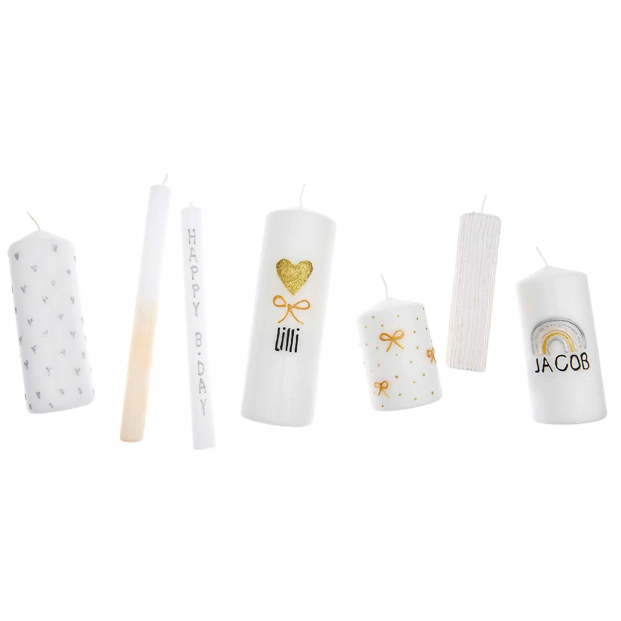 6 Kerzen Stifte "Celebration"