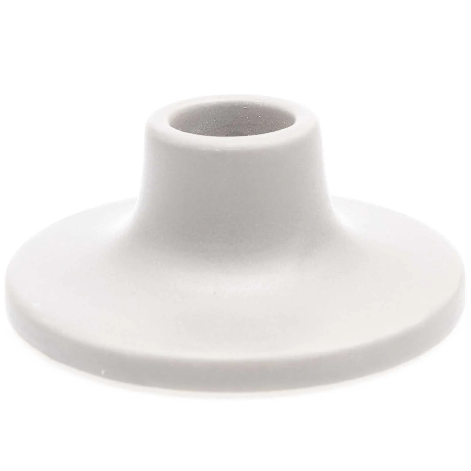 Kerzenständer aus Porzellan - Weiß - 8 cm Ø